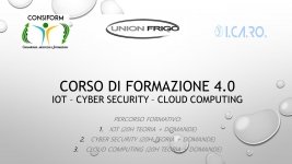 'GRUPPO UNION FRIGO Percorso formazione 4.0: Iot -  Cyber Security - Cloud & Fog Computing'